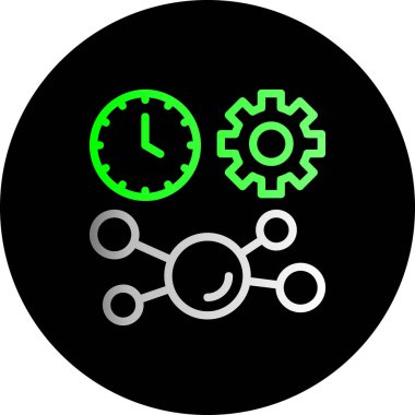 dişli simgesi vektör illüstrasyonu