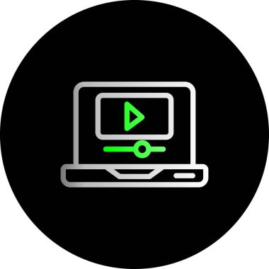 vektör lcd simgesi illüstrasyonu