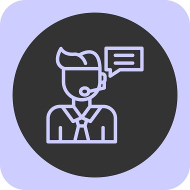 Konuşma balonu simgesinin illüstrasyon tasarımı