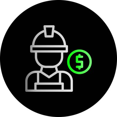 Dolar. Web simgesi basit illüstrasyon