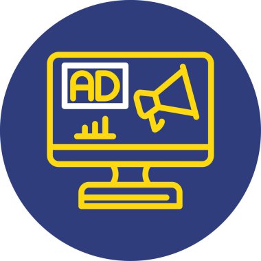 Basit tasarım web simgesi reklamı