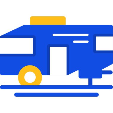 Otobüs. Web simgesi basit illüstrasyon