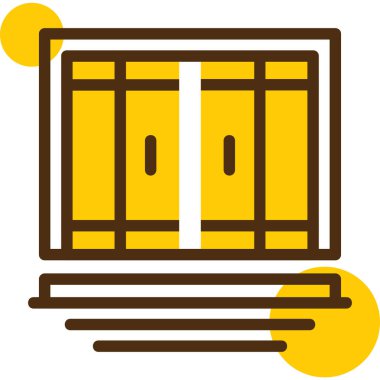 Bir pencerenin vektör illüstrasyonu