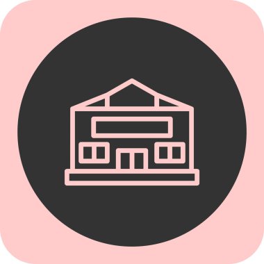 bina simgesi, modern vektör illüstrasyon tasarımı