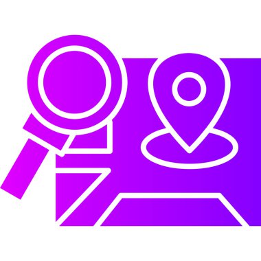 harita pin vektör simgesi modern illüstrasyon