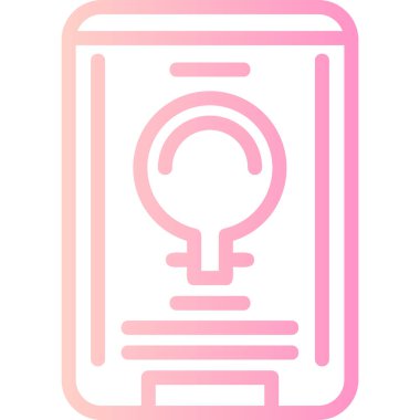 Akıllı telefon simgesinin vektör çizimi