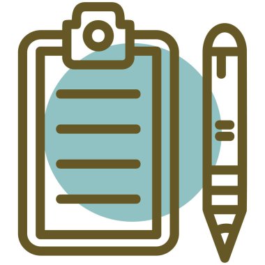 Kalem. Web simgesi basit illüstrasyon