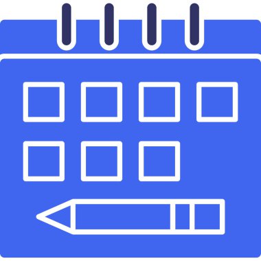 Takvim. Web simgesi basit illüstrasyon