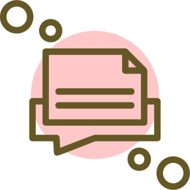 Sohbet simgesi vektör illüstrasyonu