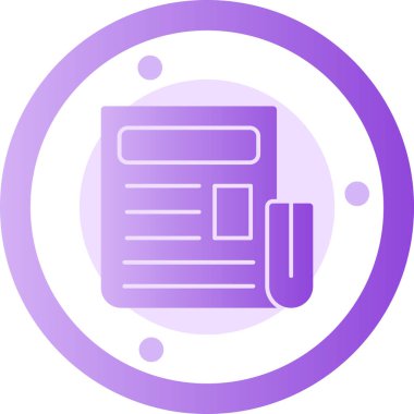 Belge simgesinin vektör illüstrasyonu