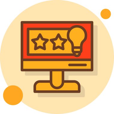 iş düz ikon vektör illüstrasyonu