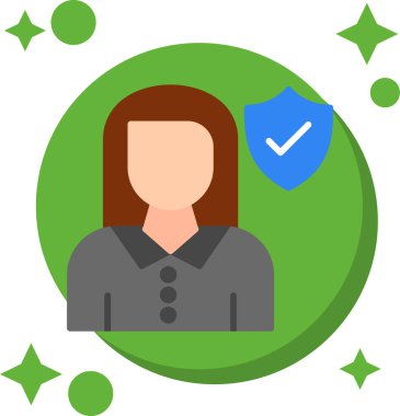 İş kadını vektör simgesi