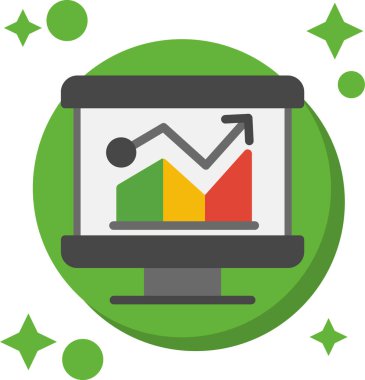 Grafik düz vektör simgesi