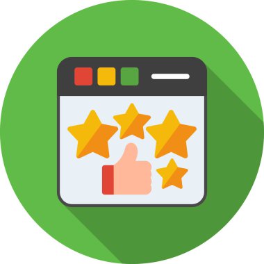 Geri besleme vektörü düz renk simgesi