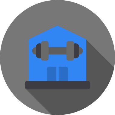 vector illustration of gym