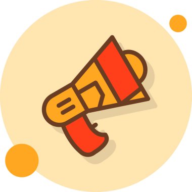 megafon vektör resimleme tasarımı