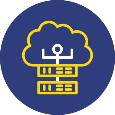 Bulut. Web simgesi basit tasarım