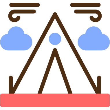 Çin bayrağının vektör illüstrasyonu