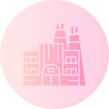 Bir bina simgesinin vektör illüstrasyonu