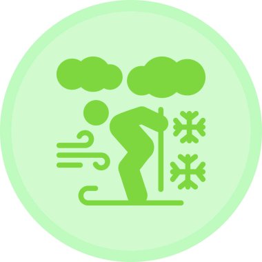 Kış mevsimi simgesi, vektör illüstrasyonu