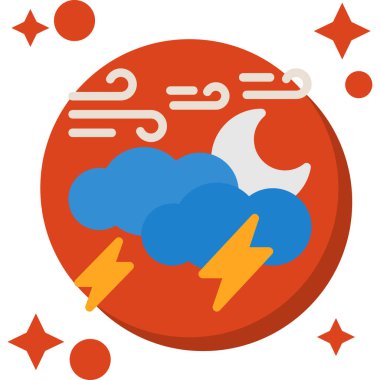 Hava durumu ikonu. bulut ayı