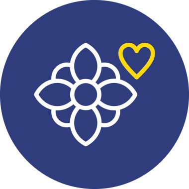 Güzel bir çiçeğin vektör çizimi