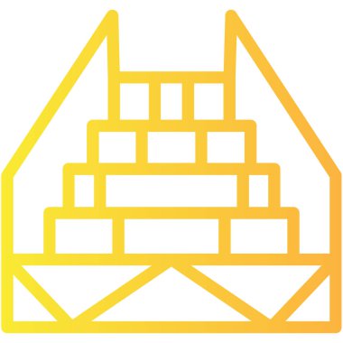 Yapı modern simgesinin vektör illüstrasyonu