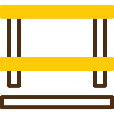 Ahşap bir bankın vektör çizimi