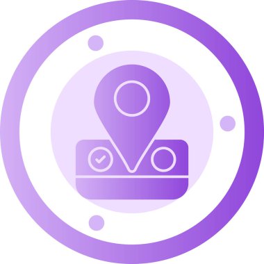 Harita iğnesi. Basit resimleme