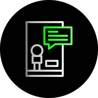 Modern eğitim ikonunun vektör illüstrasyonu