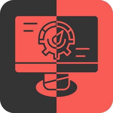 Sunucu. Web simgesi basit illüstrasyon