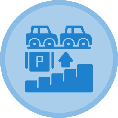 park simgesi vektör illüstrasyonu