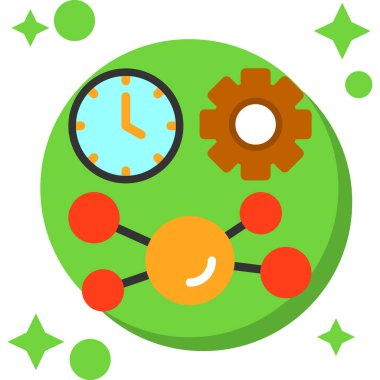 Alarm saat vektör simgesi