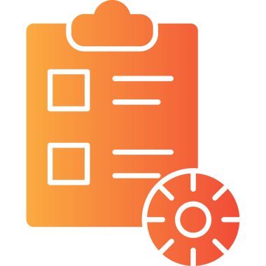 Kontrol listesi simgesi vektör illüstrasyonu