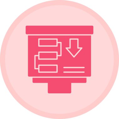 Veri analizi. Web simgesi basit illüstrasyon