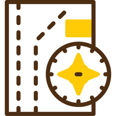 Bir bilet simgesinin vektör illüstrasyonu