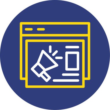 tarayıcı simgesi vektör illüstrasyonu