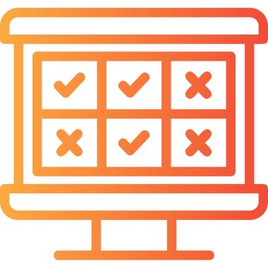 Liste. Web simgesi basit illüstrasyon