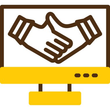 El sıkışma simgesi vektör illüstrasyonu