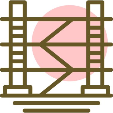 Modern bir simgenin vektör illüstrasyonu