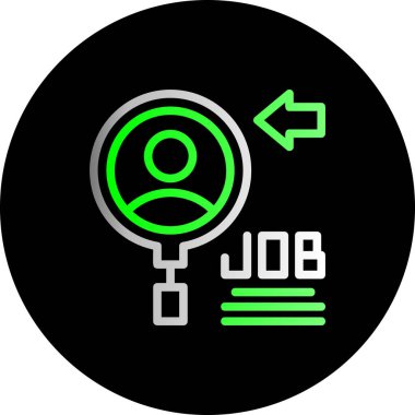 İş arama simgesi, vektör çizim