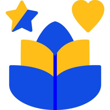 Bir karikatür kalbin vektör çizimi