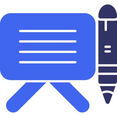 kalem ve kalem ikonu vektör çizimi