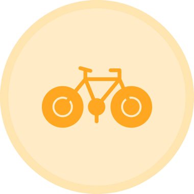 Bisiklet. Web simgesi basit illüstrasyon