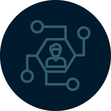 Vektör Adam Simgesi illüstrasyonu