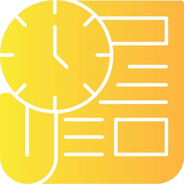 Saat web simgesi, vektör illüstrasyonu