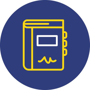 Kitap simgesinin vektör illüstrasyonu