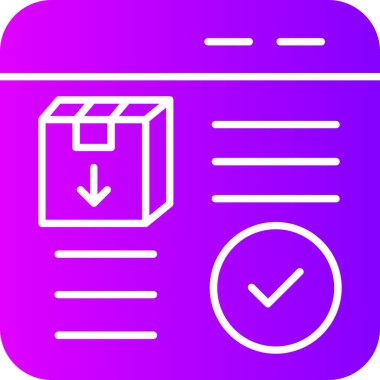 Belge. Web simgesi basit illüstrasyon