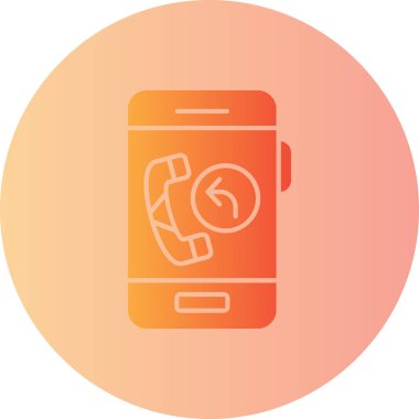 Modern b 'nin vektör illüstrasyonunda telefon yok