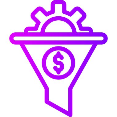 Dolar simgesi, basit vektör illüstrasyonu